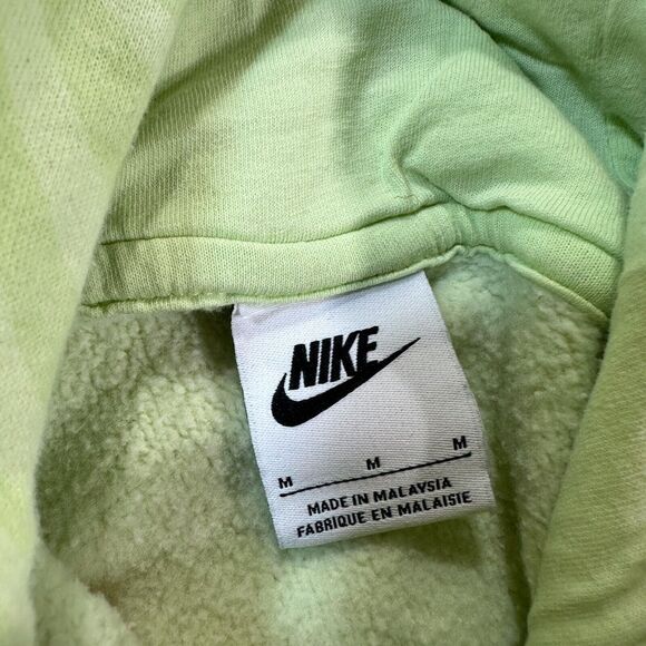 Nike Sportswear Phoenix Fleece Swirl Hoodie Women Medium Green Light CROPPED - Picture 5 of 12